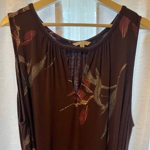 Lucky Brand Floral Print Midi Dress